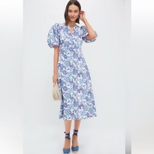 Tuckernuck Blue and White Floral Dress